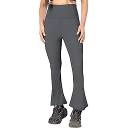kp designer Womens High Waist Flared Yoga Pant | Wide Leg Gym Pant Workout Leggings | Polyester Blend Track Pant Joggers Lower-picture-38