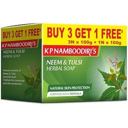 K.P. NAMBOODIRI S Neem & Tulsi Herbal Soap 100G - Pack Of 2-picture-41