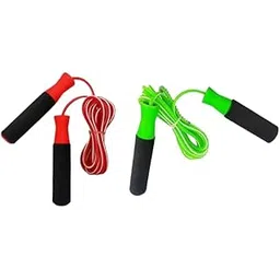 K.P. SPORTS Training/Fitness/Stamina Building Home Workout Kit Skipping Rope Combo for Adults Fitness Women Men, Cardio Boxing Endurance Training Exercise (Pack of 2pcs - Green+Red Woden)-picture-15