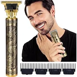 kp2 KP2® Trimmer for Men Cordless Buddha Style Hair Clipper Electric USB Rechargeable T-Blade Beard, Hairs, Moustache, Body Trimmers with 4 Guide Combs Men's Grooming Kit-picture-50