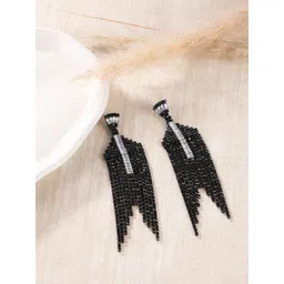 KPOP Brass-Plated Contemporary Rhinestone Studded Drop Earrings-picture-20