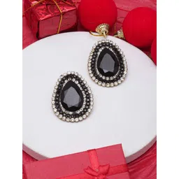 KPOP Gold Plated Rhine Stone Studded Contemporary Studs-picture-14