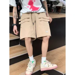 KPOP Men Regular Fit Cotton Shorts-picture-22