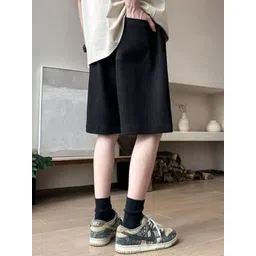 KPOP Men Relaxed Fit Cotton Shorts image 3
