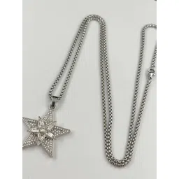 KPOP Men Silver-Plated Handcrafted Stainless Steel Necklace-picture-22