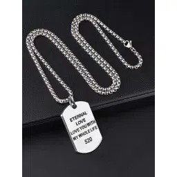 KPOP Men Silver-Plated Stainless Steel Necklace-picture-11