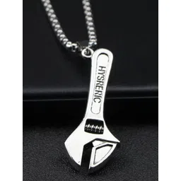KPOP Men Stainless Steel Silver-Plated Contemporary Pendant With Chain-picture-37