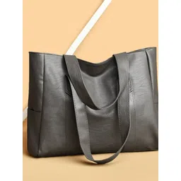 KPOP PU Structured Tote Bag-picture-17