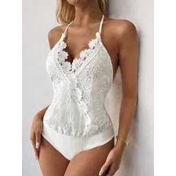 KPOP Self Design Halter Neck Bodysuit-picture-16