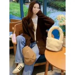 KPOP Women Acrylic Open Front Jacket-picture-22