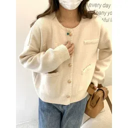 KPOP Women Acrylic Open Front Jacket-picture-39