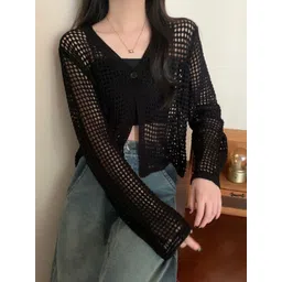 KPOP Women Crop Cardigan-picture-37