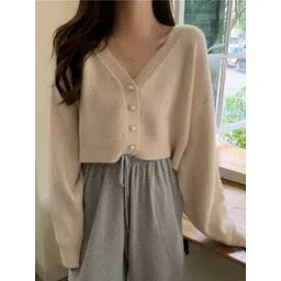 KPOP Women Crop Open Front Jacket-picture-21