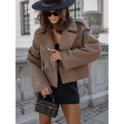 KPOP Women Crop Open Front Jacket-picture-25