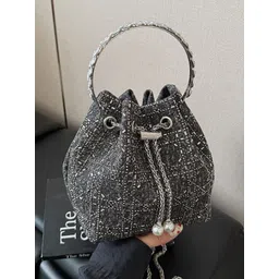 KPOP Women Embellished Structured Handheld Bag-picture-39