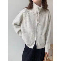 KPOP Women Lightweight Open Front Jacket-picture-30