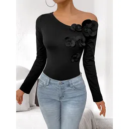 KPOP Women One Shoulder Bodysuit-picture-41