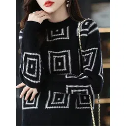 KPOP Women Printed Cashmere Pullover-picture-17