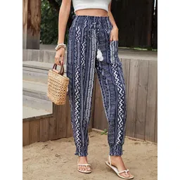 KPOP Women Printed Easy Wash Trousers-picture-35