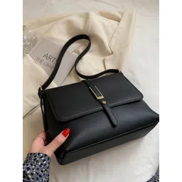 KPOP Women Solid Structured Shoulder Bag-picture-25