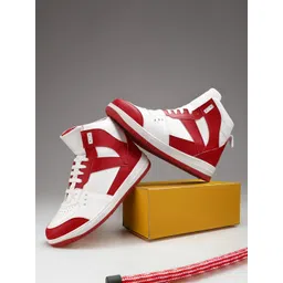 KRAASA Men Colourblocked High-Top Sneakers-picture-26