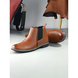 KRAASA Men High-Top Chelsea Boots-picture-22