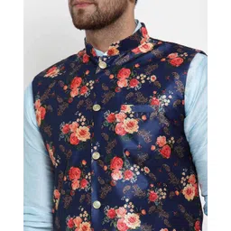 kraft india Floral Nehru jacket image 4