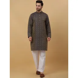 KRAFT INDIA Floral Regular Kurta with Pyjama-picture-38