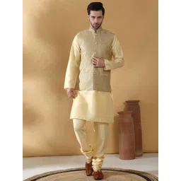 KRAFT INDIA Mandarin Collar Straight Kurta With Churidar-picture-31