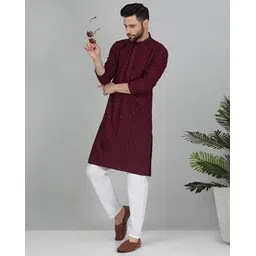 kraft india Men Embroidered Relaxed Fit Kurta-picture-16