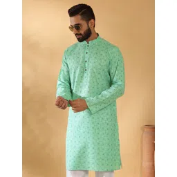 KRAFT INDIA Men Floral Printed Kurta-image-13