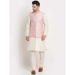 KRAFT INDIA Men Kurta and Churidar with Nehru Jacket-picture-35