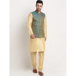 KRAFT INDIA Men Kurta and Churidar with Nehru Jacket-picture-12