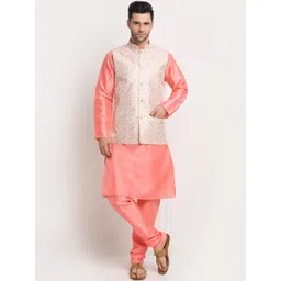 KRAFT INDIA Men Kurta and Churidar with Nehru jacket-picture-21