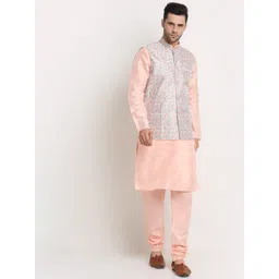 KRAFT INDIA Men Kurta and Churidar with Nehru jacket-picture-29