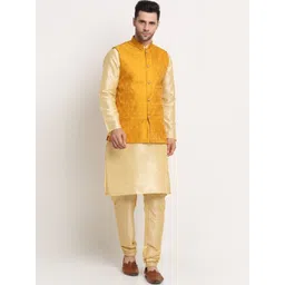 KRAFT INDIA Men Kurta With Churidar & Nehru jacket-picture-34