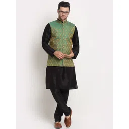 KRAFT INDIA Men Kurta With Churidar & Nehru jacket-picture-19