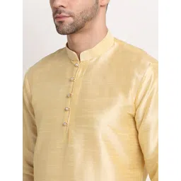 KRAFT INDIA Men Paisley Kurta & Churidar With Nehru Jacket image 3