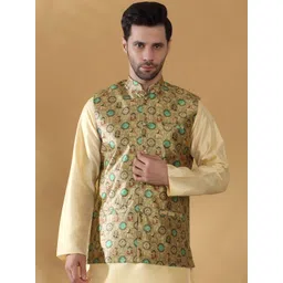 KRAFT INDIA Men Printed Woven Nehru Jacket-picture-30