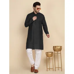 KRAFT INDIA Men Solid Festive Straight Kurta-image-49