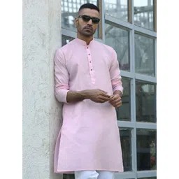 KRAFT INDIA Men Woven Design Straight Kurta-image-12