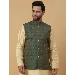 KRAFT INDIA Woven-Design  Nehru Jacket-picture-31