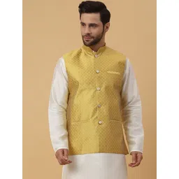KRAFT INDIA Woven Design Nehru Jacket-picture-28