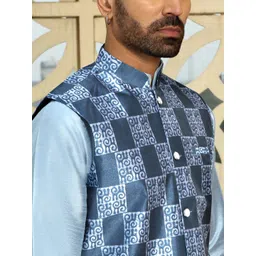 kraft india Printed Men Waistcoat image 4