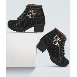 krafter feet girls shoes stylish fashion party wear heel Boots For Women-picture-13