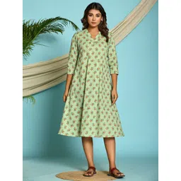 krambica A-line Relax Fit Cotton Dress-picture-25