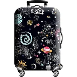 kraptick Printed Luggage Cover – Universal Suitcase Cover, Suitcase Cover for Protection, Trolley Bag Cover, Travel Bag Cover with Universe Galaxy Printed Design (22-24 Inch)-picture-51