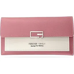 kraptick Women's Wallet -Stylish and Compact Purse Clutch Wallet for Women, Stylish Card Coin Holder, Debit Card Holder, Money Organizer and Travel Wallet for Women with 13 Slots (Dark Pink)-picture-15