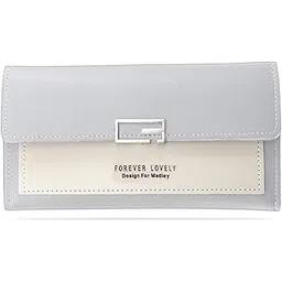 kraptick Women's Wallet -Stylish and Compact Purse Clutch Wallet for Women, Stylish Card Coin Holder, Debit Card Holder, Money Organizer and Travel Wallet for Women with 13 Slots (Light Gray)-picture-19