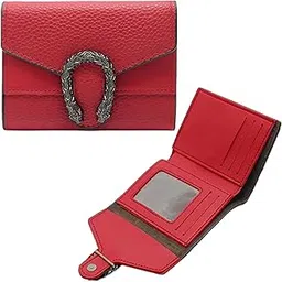 kraptick Women's Wallet -Stylish and Compact Purse Clutch Wallet for Women, Stylish Card Coin Holder, Debit Card Holder, Money Organizer and Travel Wallet for Women with 8 Slots (Red)-picture-11